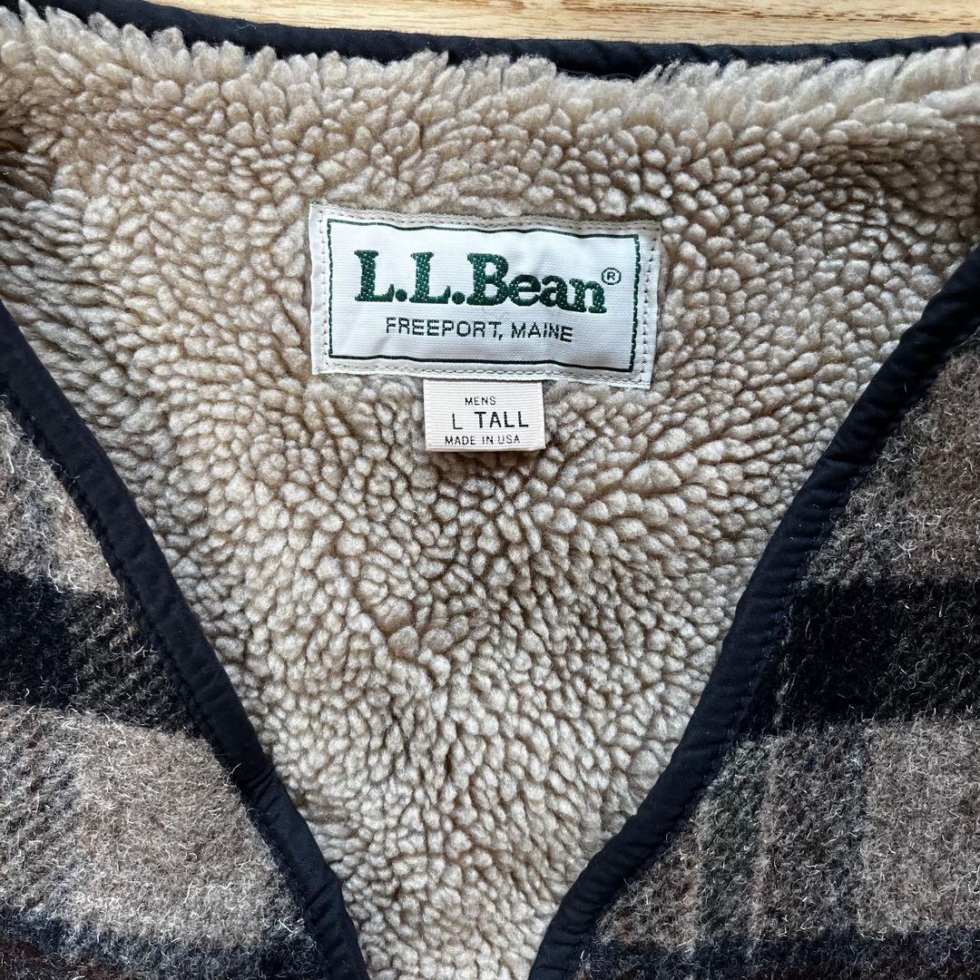 L.L.Bean USA製 90s〜00s ウールボアベスト 美品 サイズフリー