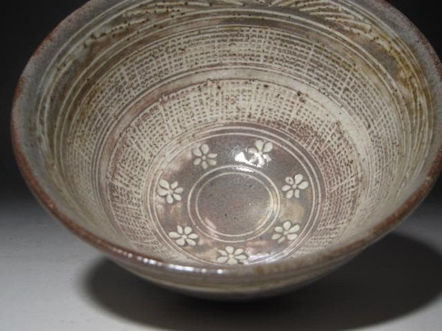 ☆　古三嶋茶碗　時雨　裏千家　十四代　淡々斎の花押がございます☆y604