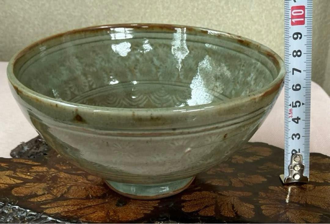 高麗　鳥嶺窯【申正煕】高麗茶碗　栞共布　共箱茶道具。