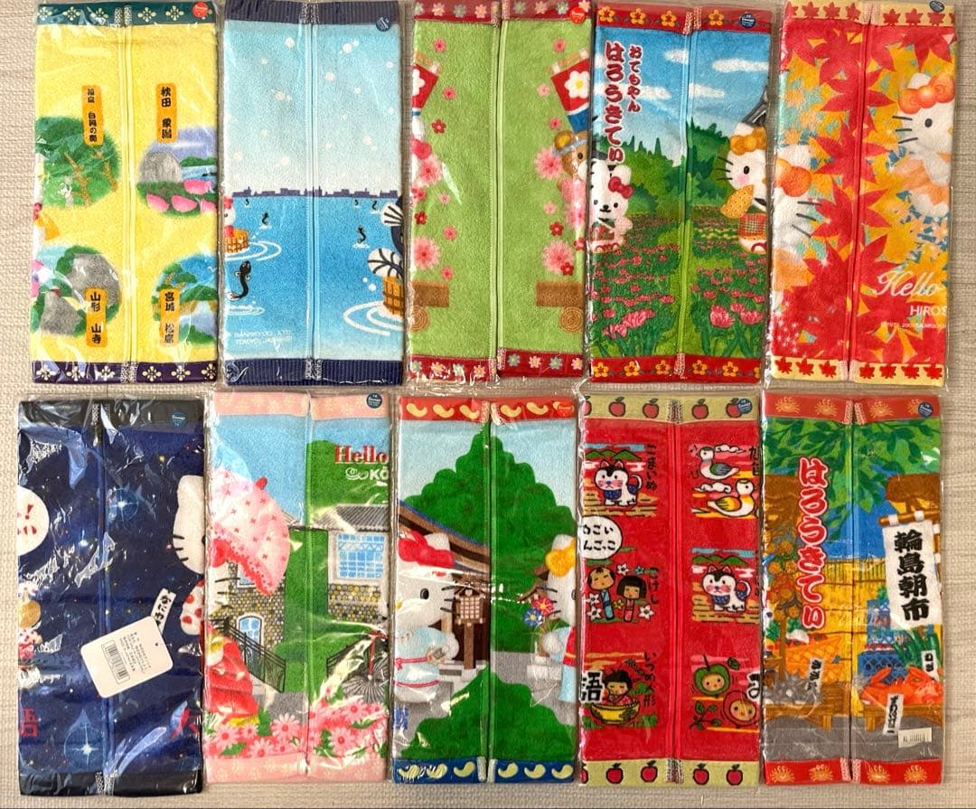 ご当地キティ ハンドタオル 25枚