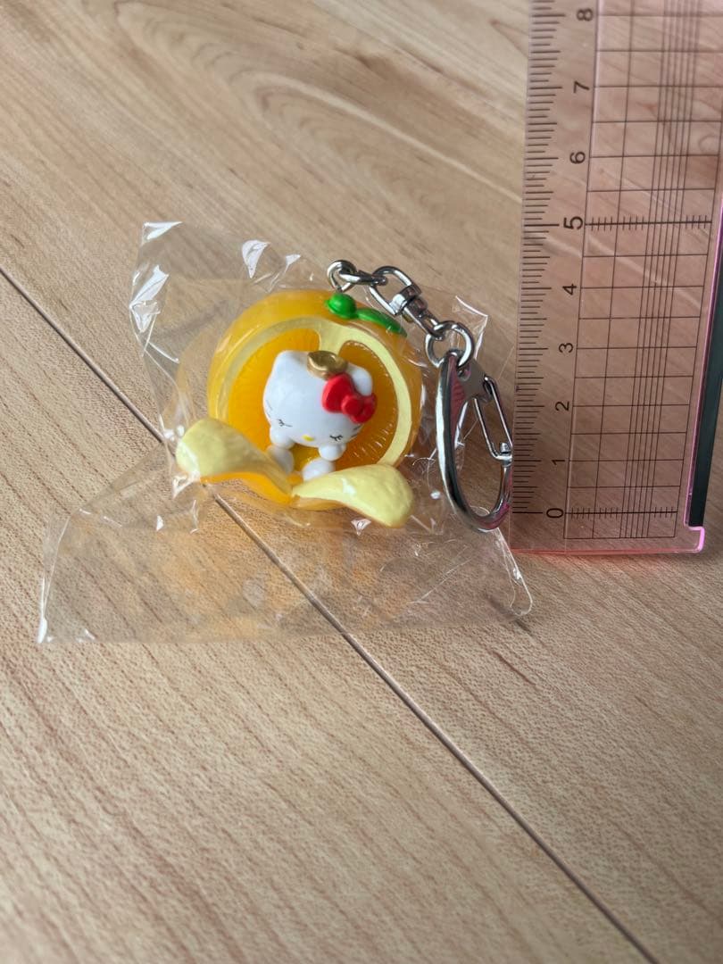 【ご当地キティ】　山口限定　夏みかん　みかん　キーホルダー　根付け　根付