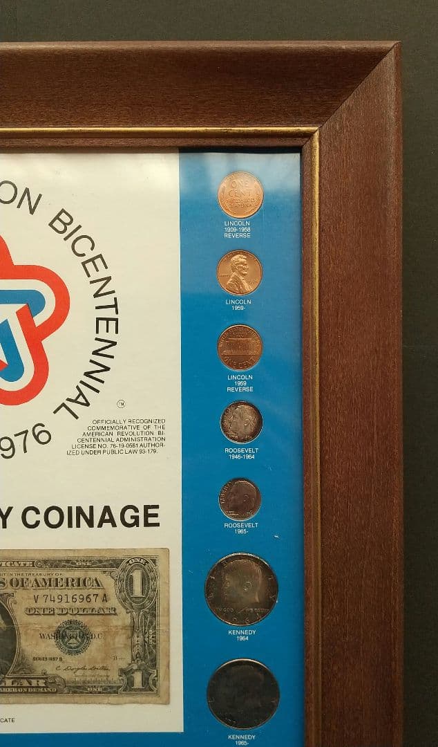 アメリカ独立200周年 記念プレート 額縁あり