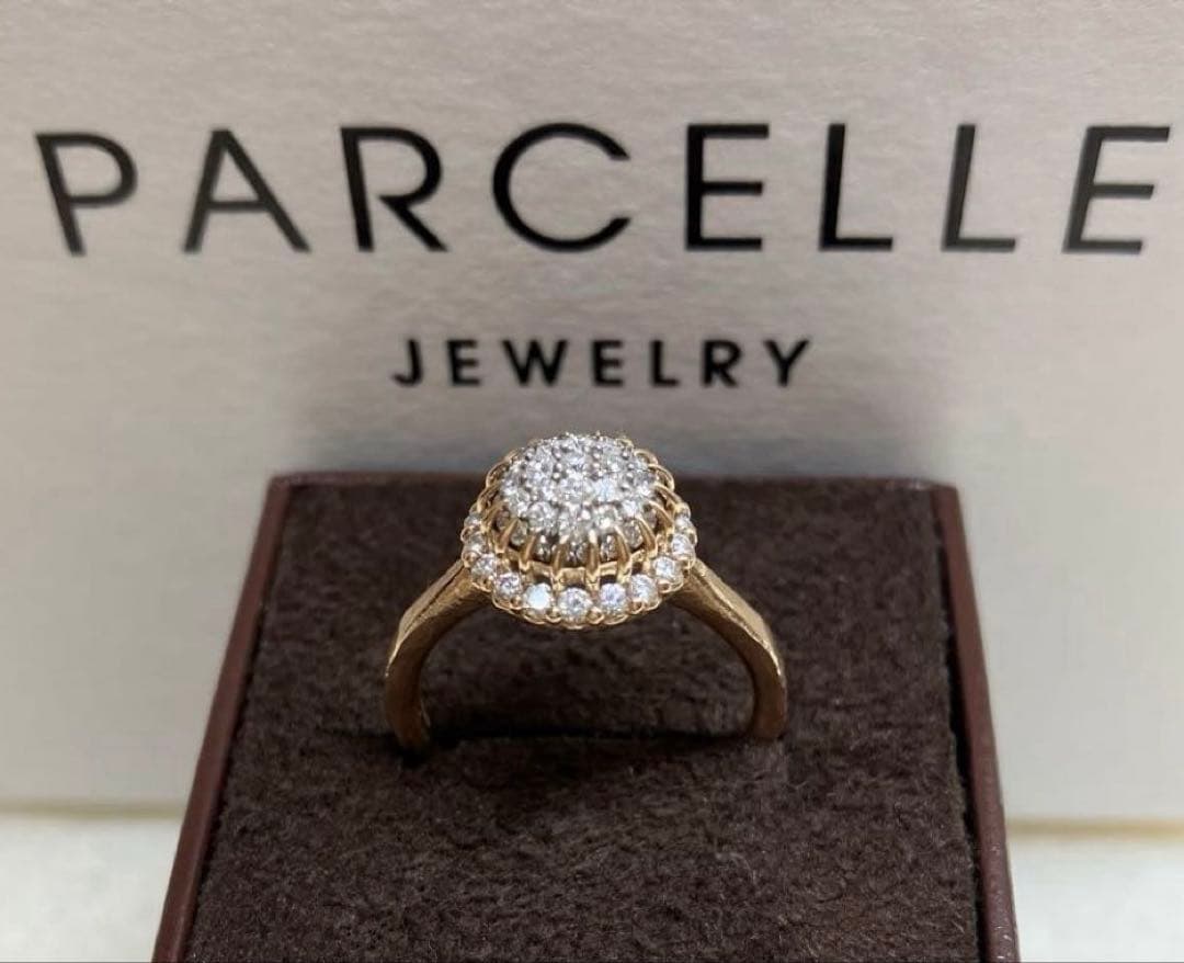 パーセルジュエリー ダイヤモンド ポンポネモザイク リング　12.5号