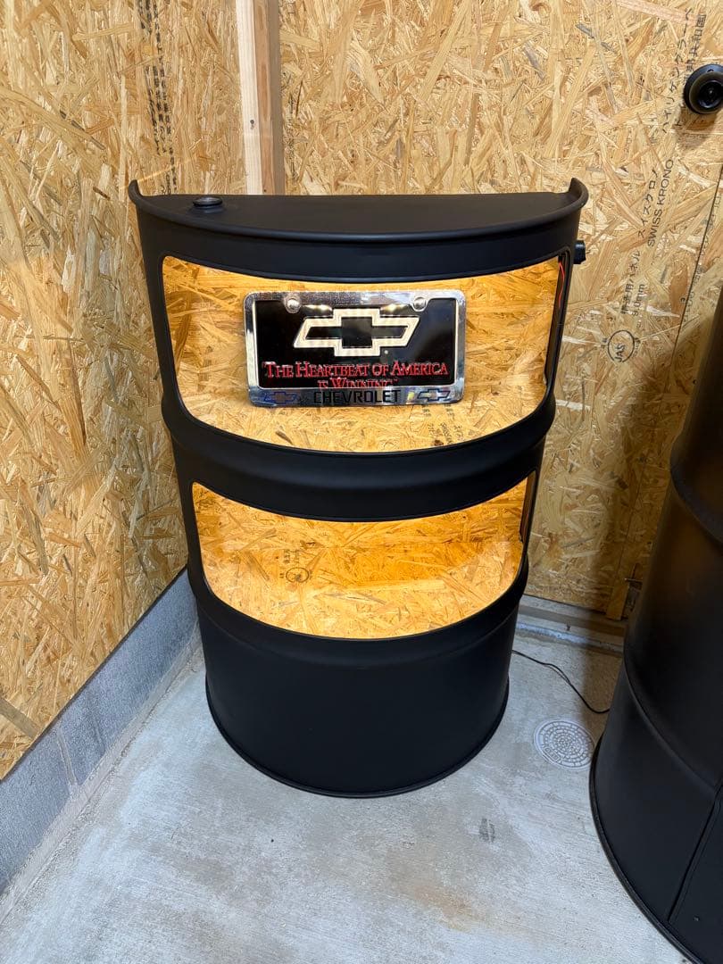 ドラム缶LEDライト内臓No.5