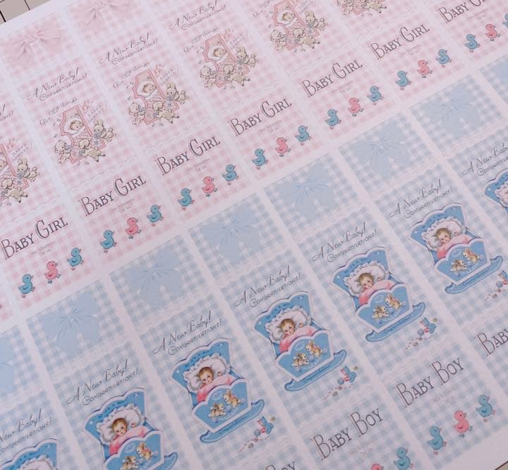 【お裾分けファイル】babyロングタグ（上質紙）10シート