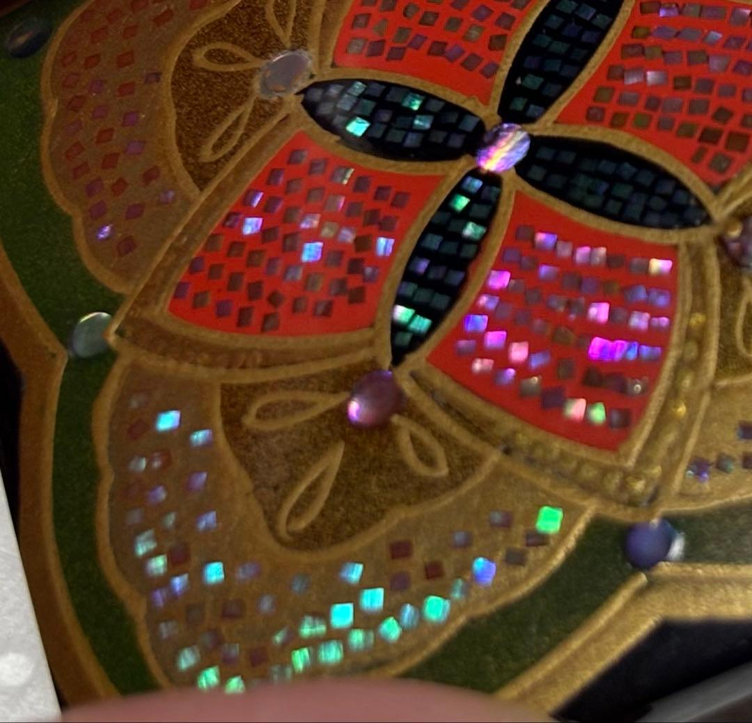 鼈甲　ブローチ　螺鈿　金蒔絵　久光　在銘　作家　和風　アンティーク