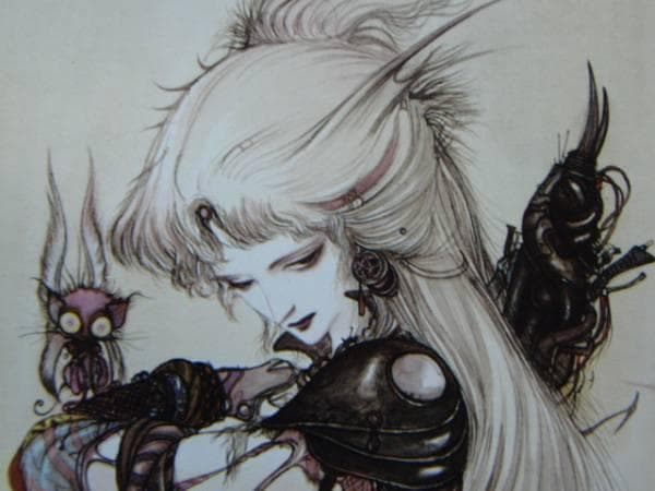 天野　喜孝、ファンタジー・ボックス、希少な画集より、新品額装付、状態良好