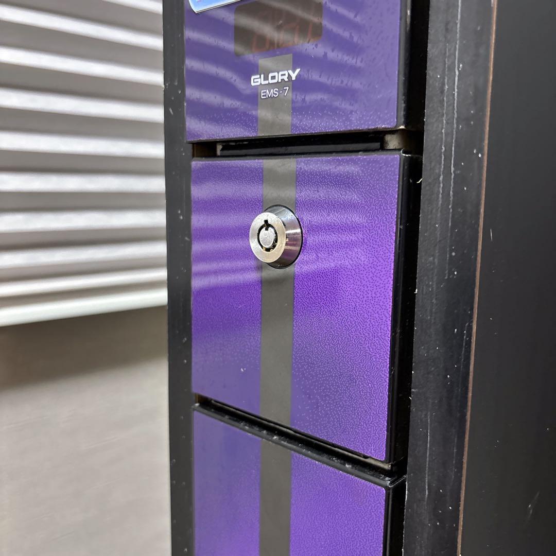 【美品】EMS-を7F サンド型両替機　千円札→100円硬貨×10枚　鍵付き