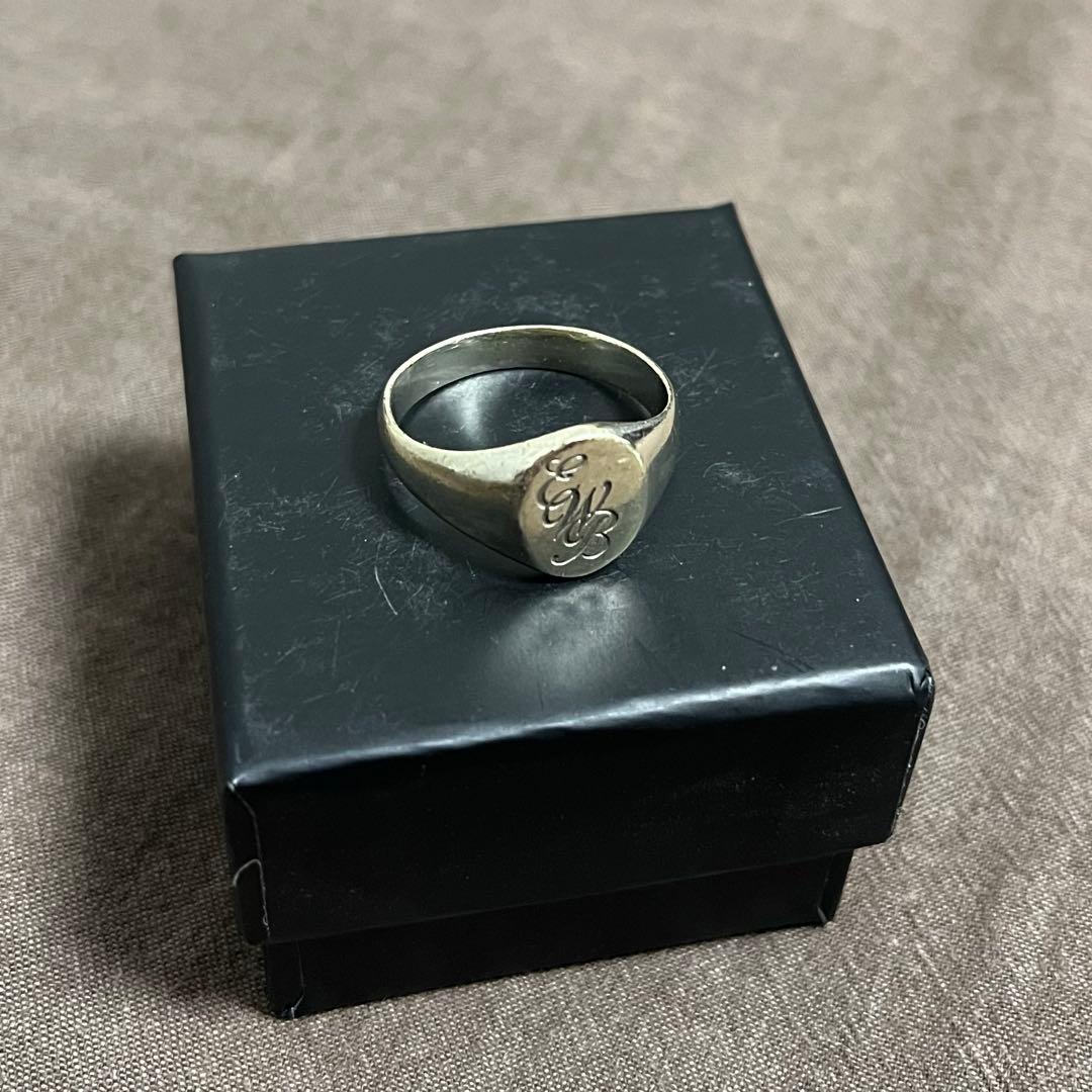 ERNEST W. BAKER シグネット リング シルバー925 ゴールド印台