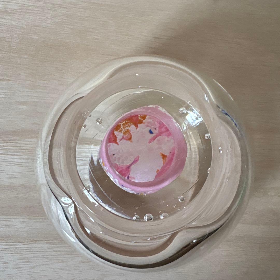 ガラス　黒木国昭　小鉢　ペーパーウェイト　花器