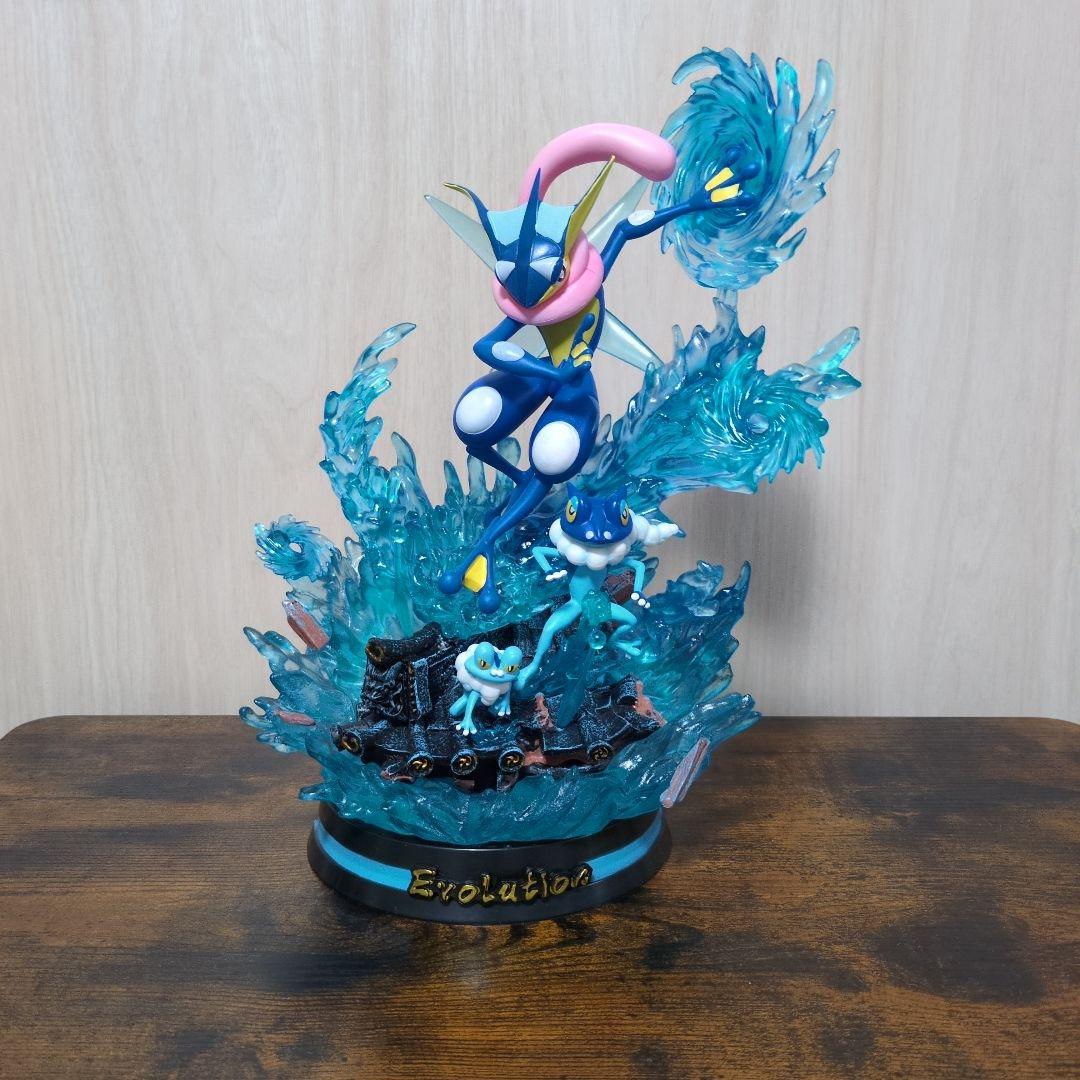 ポケモン　ゲッコウガ　ゲコガシラ　ケロマツ　フィギュア　ライト