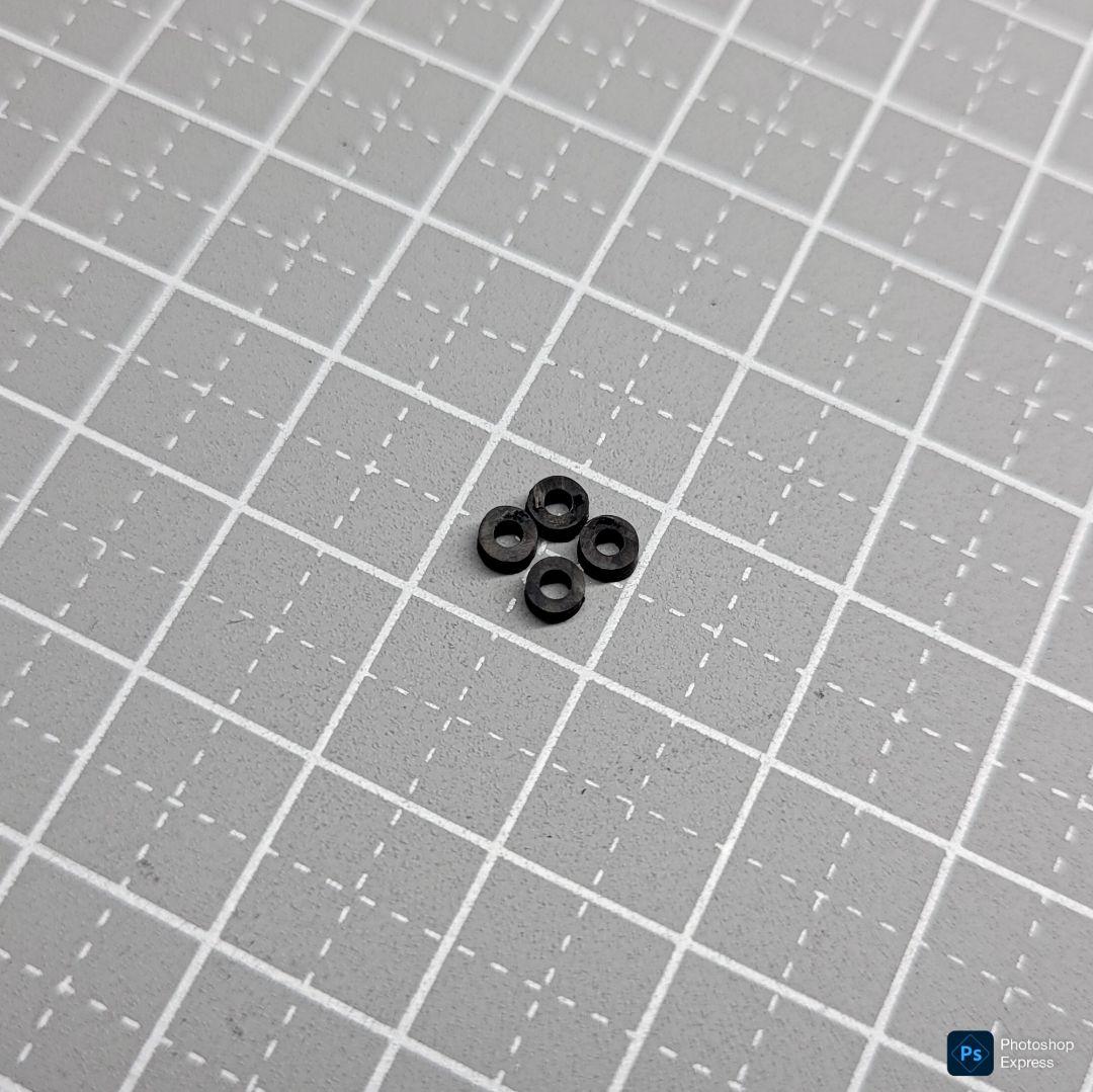 残り1個 CH-Fix【CNC加工】 フロント提灯用ヒンジ カーボンパーツセット