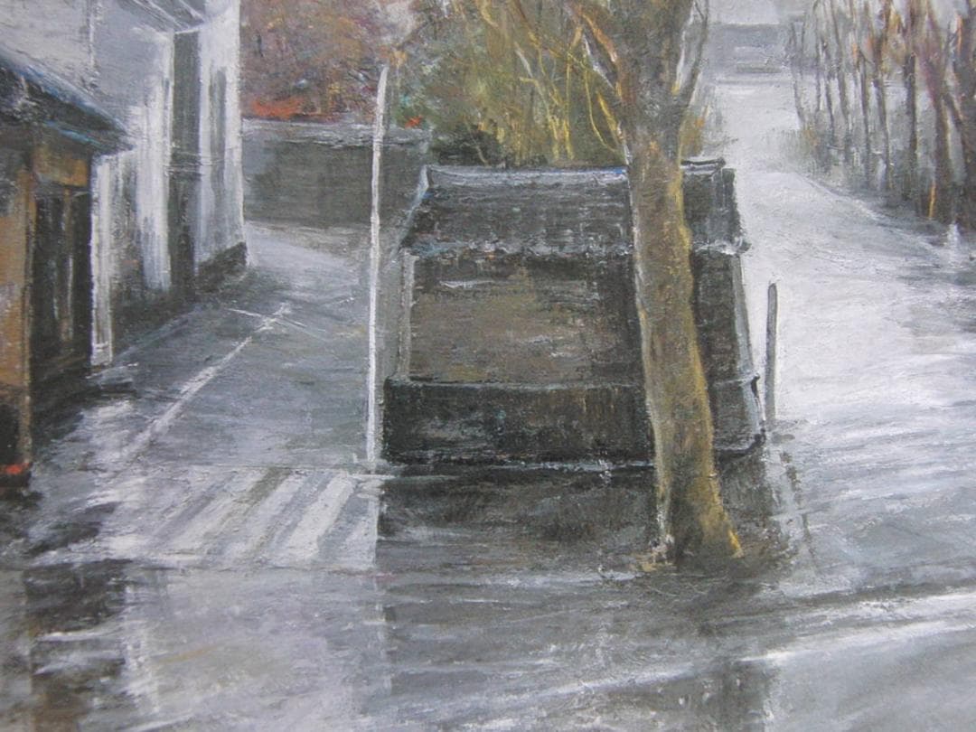 中川澄子、【雨の朝】、希少な額装用画集より、新品額装付