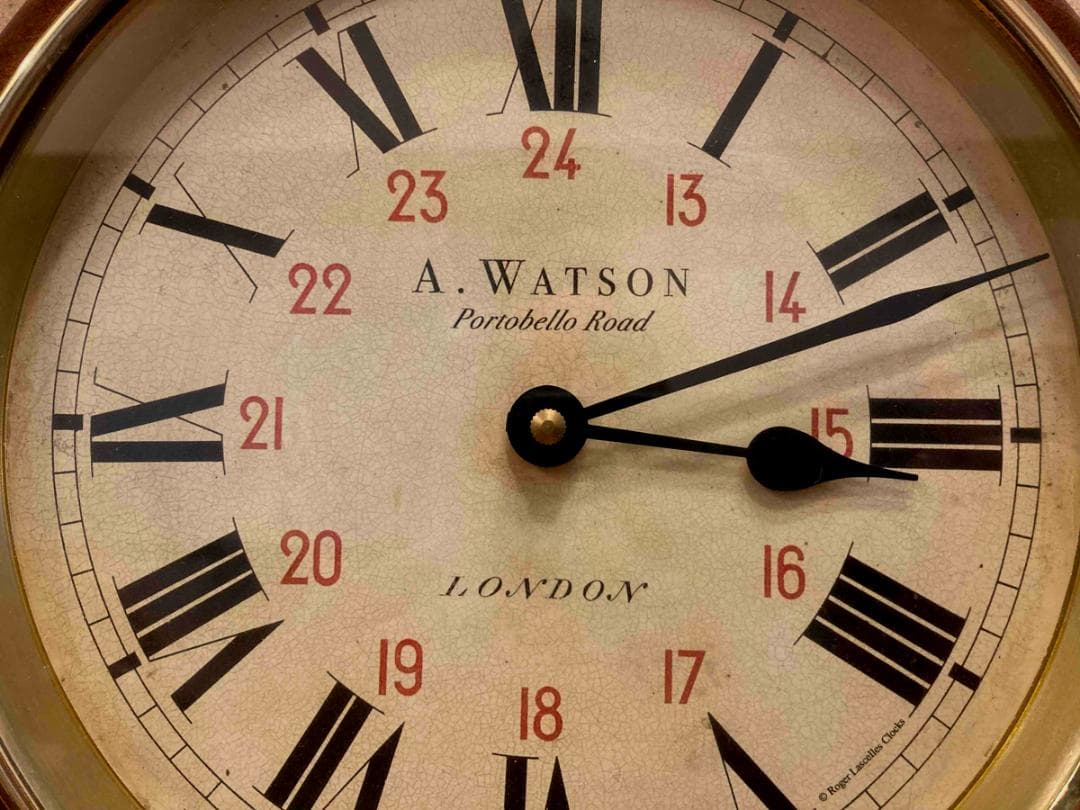 英国LogerLascelles社製　ウォールクロック　掛け時計　ローマ数字