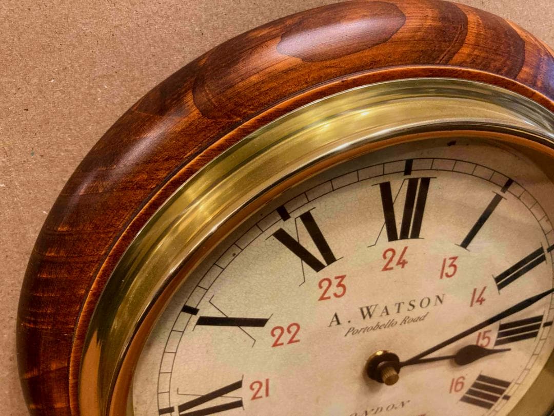 英国LogerLascelles社製　ウォールクロック　掛け時計　ローマ数字