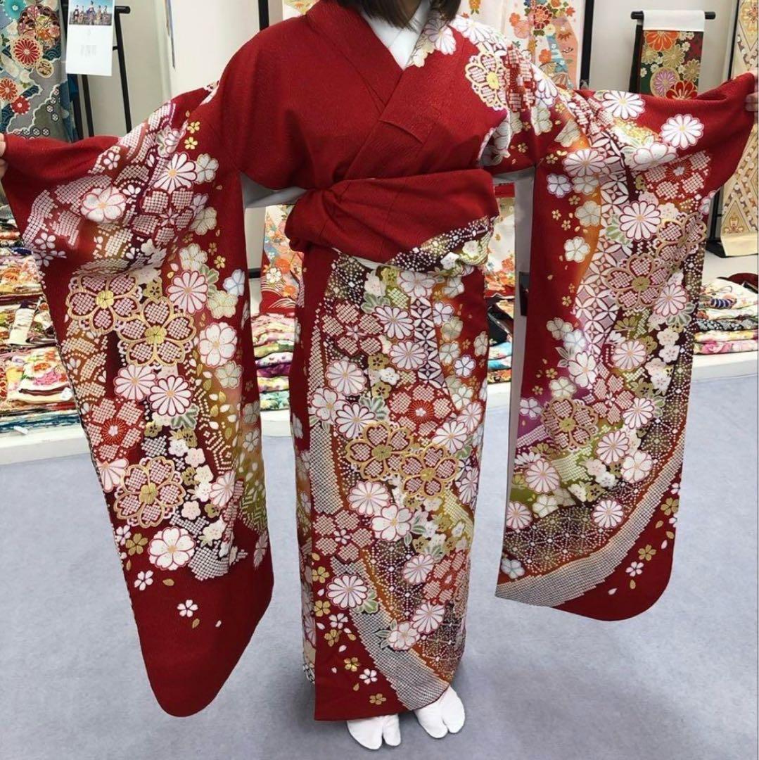京都きもの友禅 振袖 フルセット