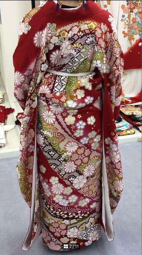 京都きもの友禅 振袖 フルセット