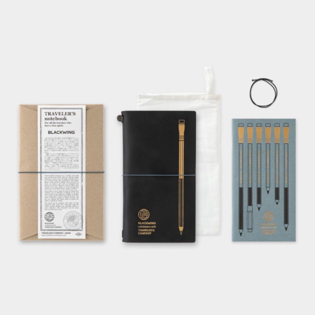 【新品】トラベラーズノート ブラックウィング 本体リフィル チャーム3点セット