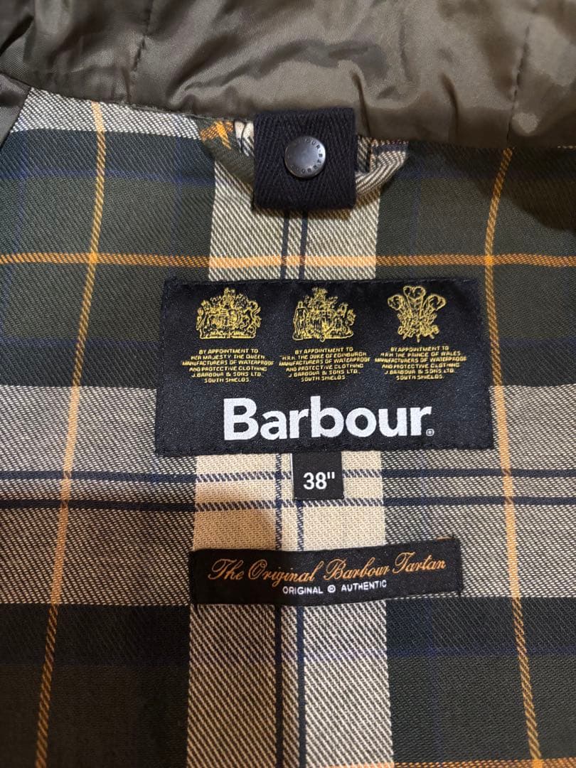 ほぼ未使用❤️Barbour フーデッドビデイルSL 2レイヤー ノンオイル38