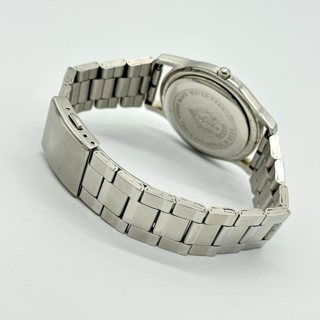 稼働品 GUCCI グッチ 腕時計 デイト シルバー文字盤 クォーツ ３針