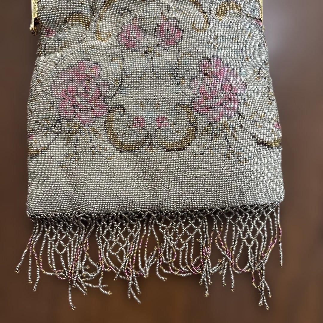 l*a様 RENE LEFREREビーズ刺繍クラッチバッグ