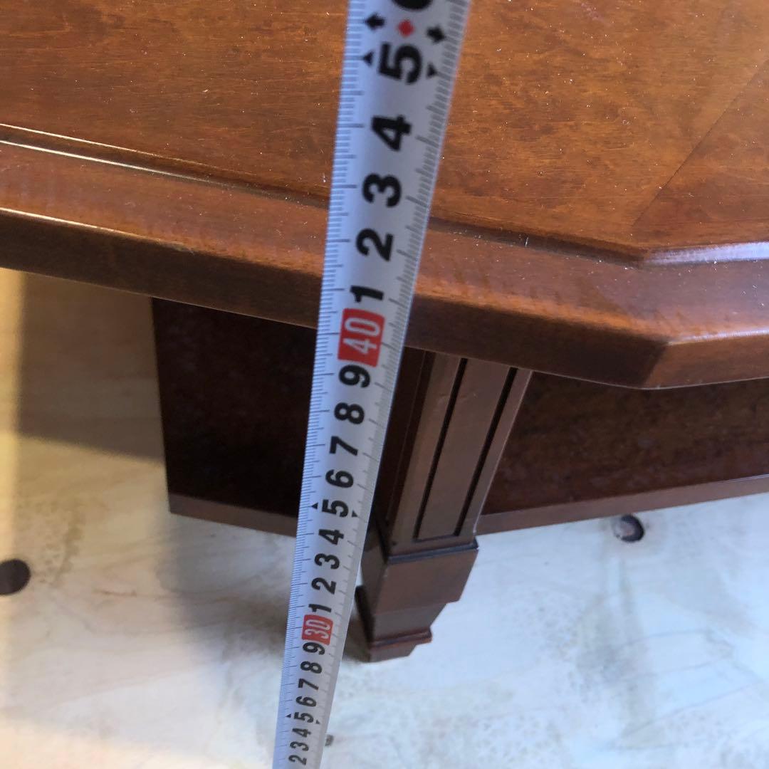 マルニ木工　八角形 木製文机　アンティーク　レトロ　ヴィンテージ　テーブル