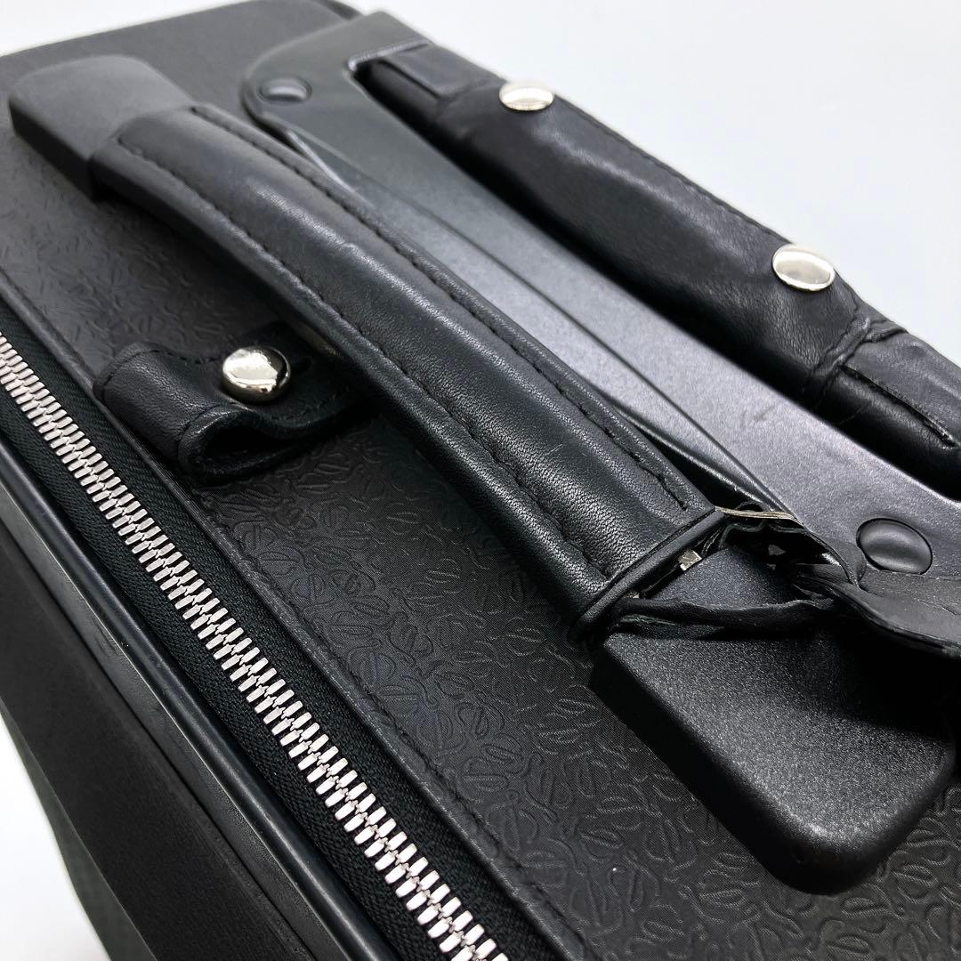 【LOEWE】キャリーケース　リピートアナグラム　PVC ブラック　2輪