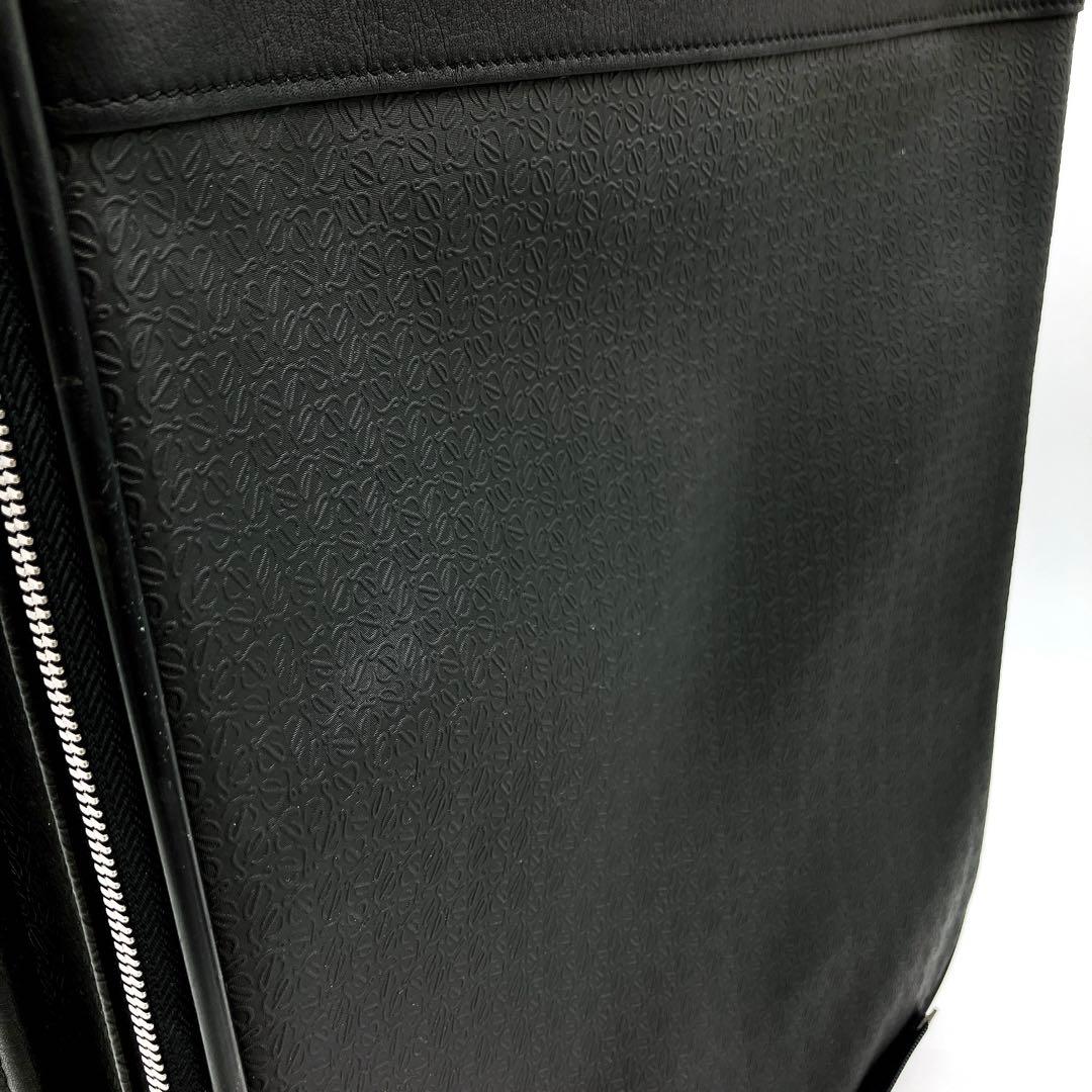 【LOEWE】キャリーケース　リピートアナグラム　PVC ブラック　2輪