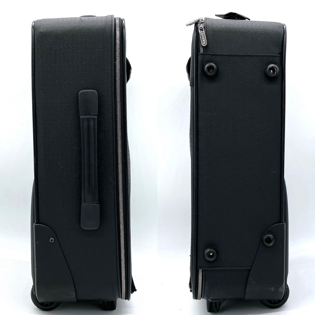 【LOEWE】キャリーケース　リピートアナグラム　PVC ブラック　2輪