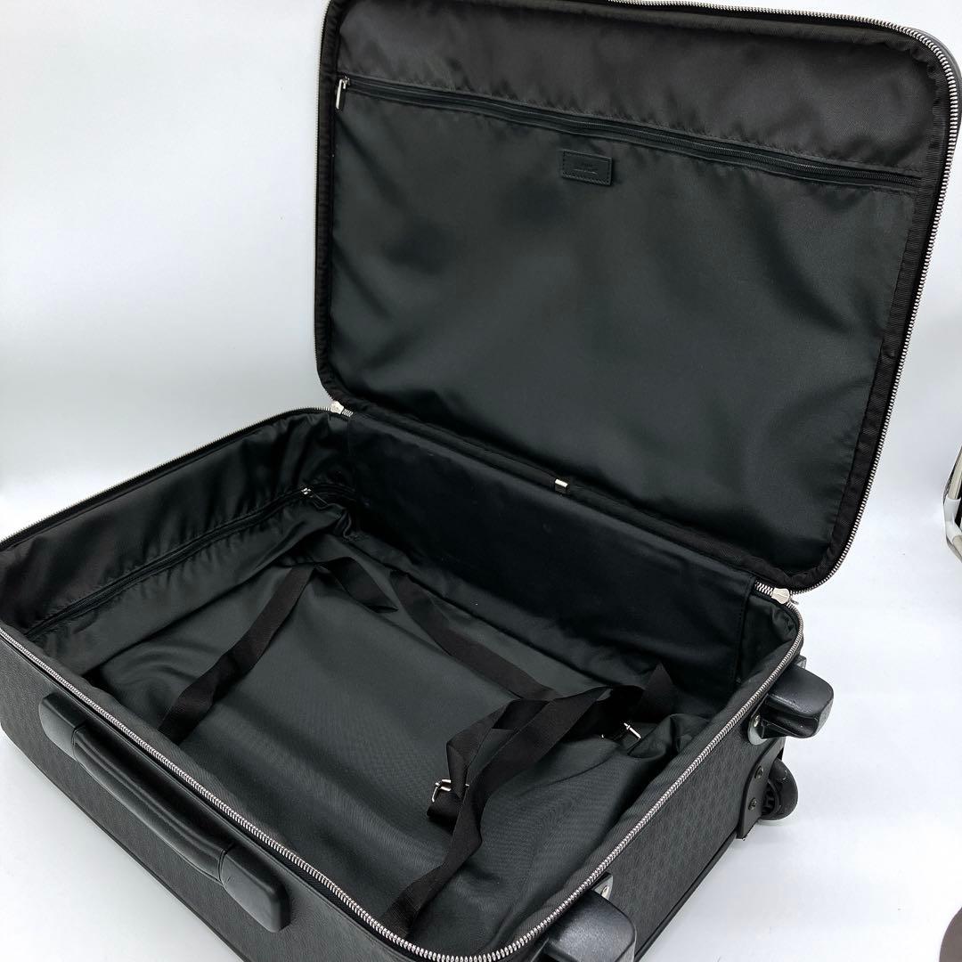 【LOEWE】キャリーケース　リピートアナグラム　PVC ブラック　2輪