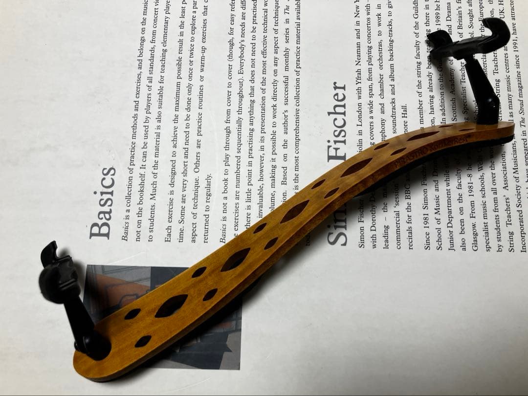 高級　バイオリン　肩当て　コルフカーレスト　美品