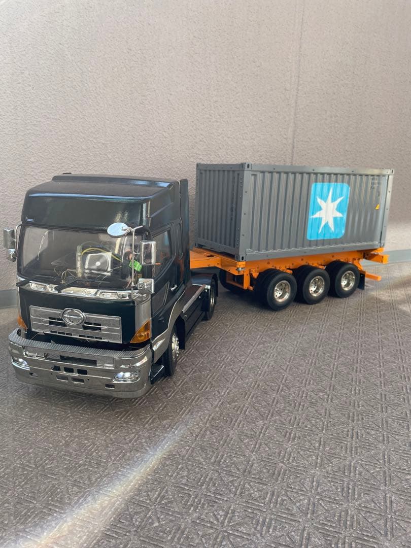 タミヤ 1/14 プロフィア ショート加工ヘッド海コン20ft 期間限定値引！