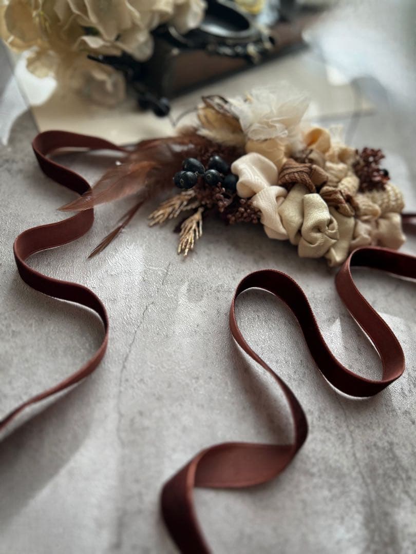 ときめく女の子エプロン&服ロゼット様order 髪飾り♡男の子用ヘッドドレス