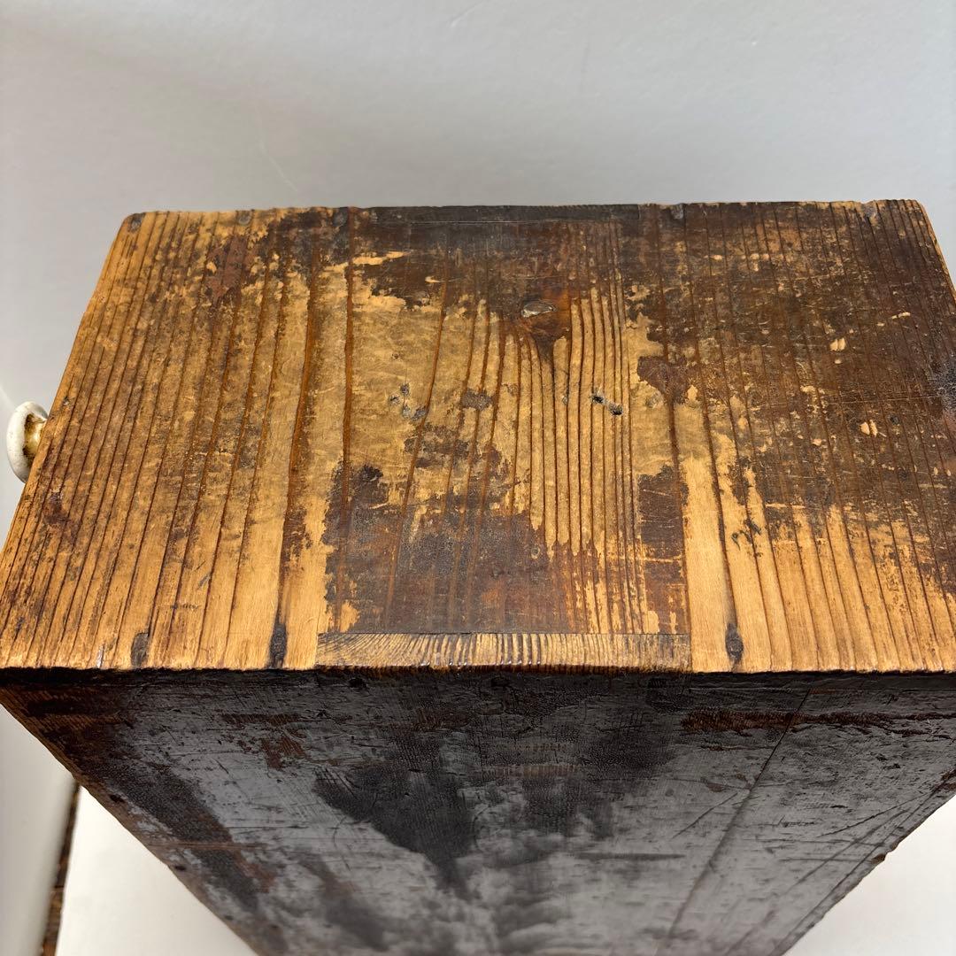 古道具　小引出　裁縫道具　薬箱　小物入れ　飾り棚　アンティーク　収納ボックス