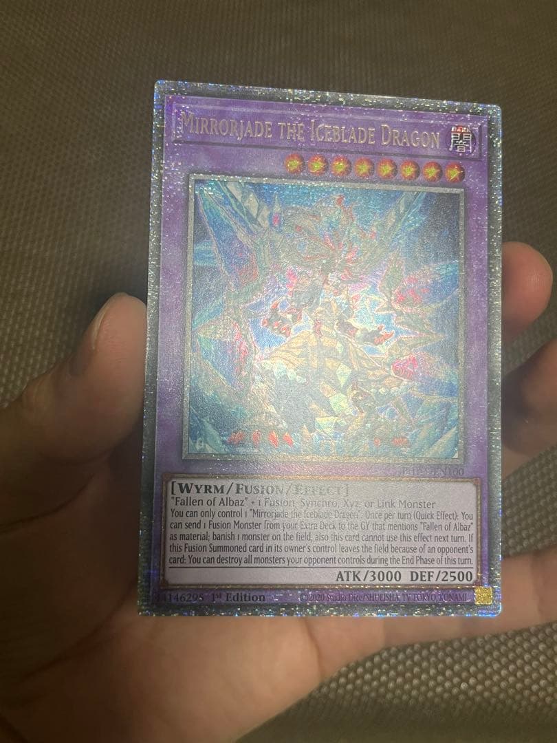 遊戯王　氷剣竜ミラジェイド　EU版(英語) スターライト　1st 1枚