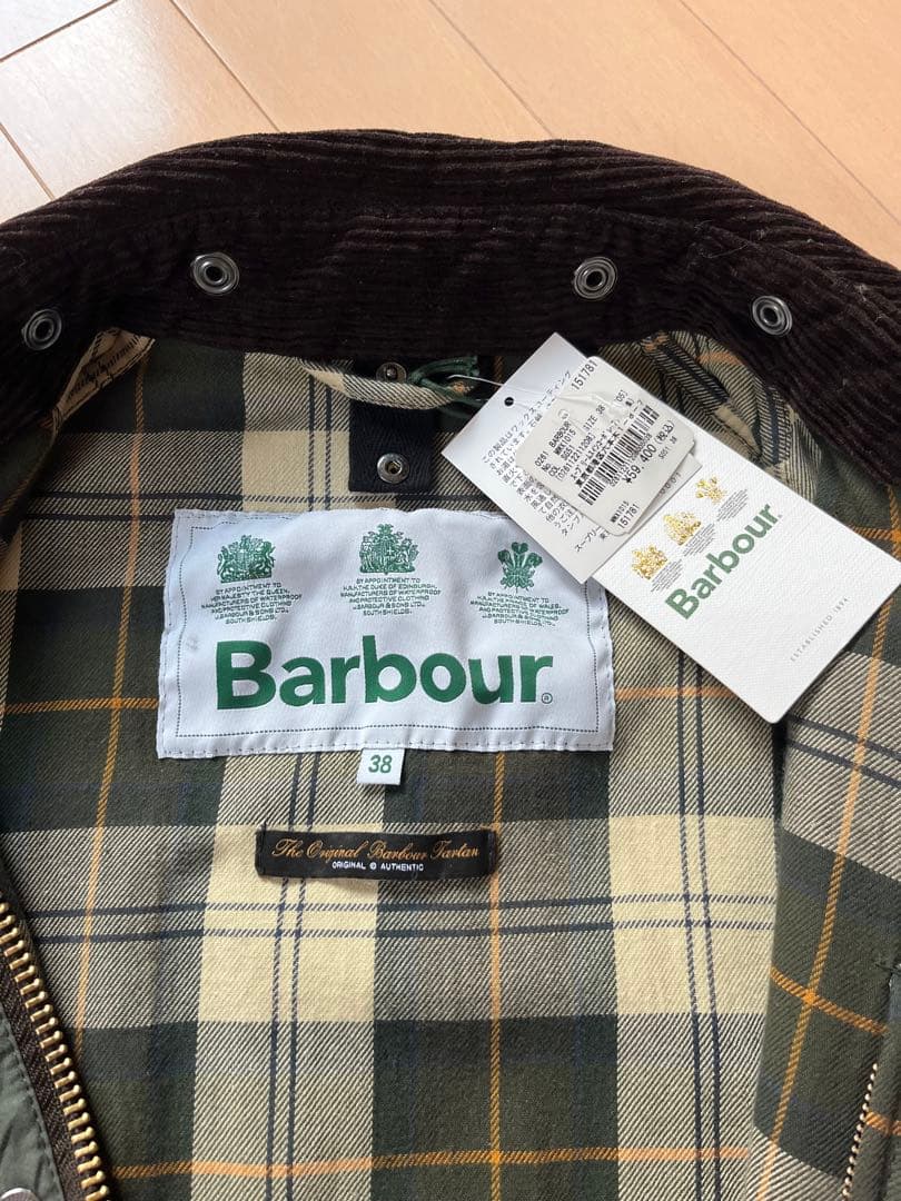 Barbour ビデイル　オリーブ色 ジャケット 38 新品未使用　ビームス
