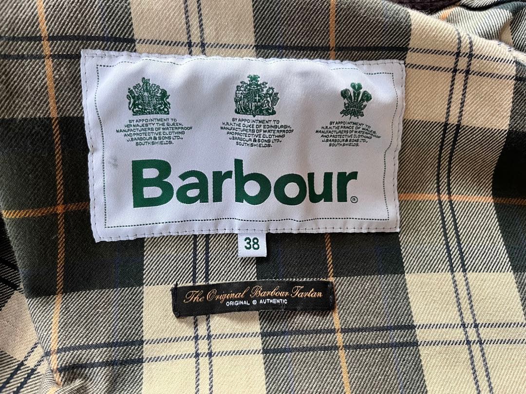 Barbour ビデイル　オリーブ色 ジャケット 38 新品未使用　ビームス