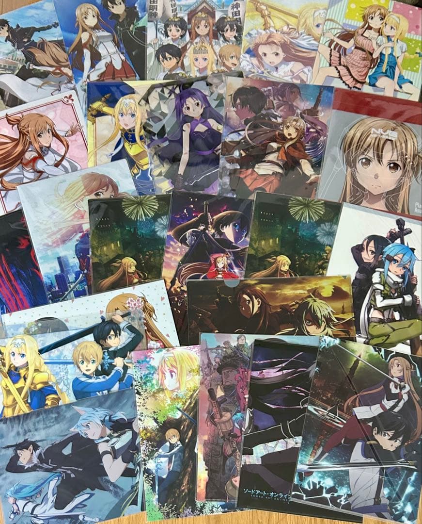 ソードアート・オンライン　クリアファイル まとめ売り　キリト アスナ ③