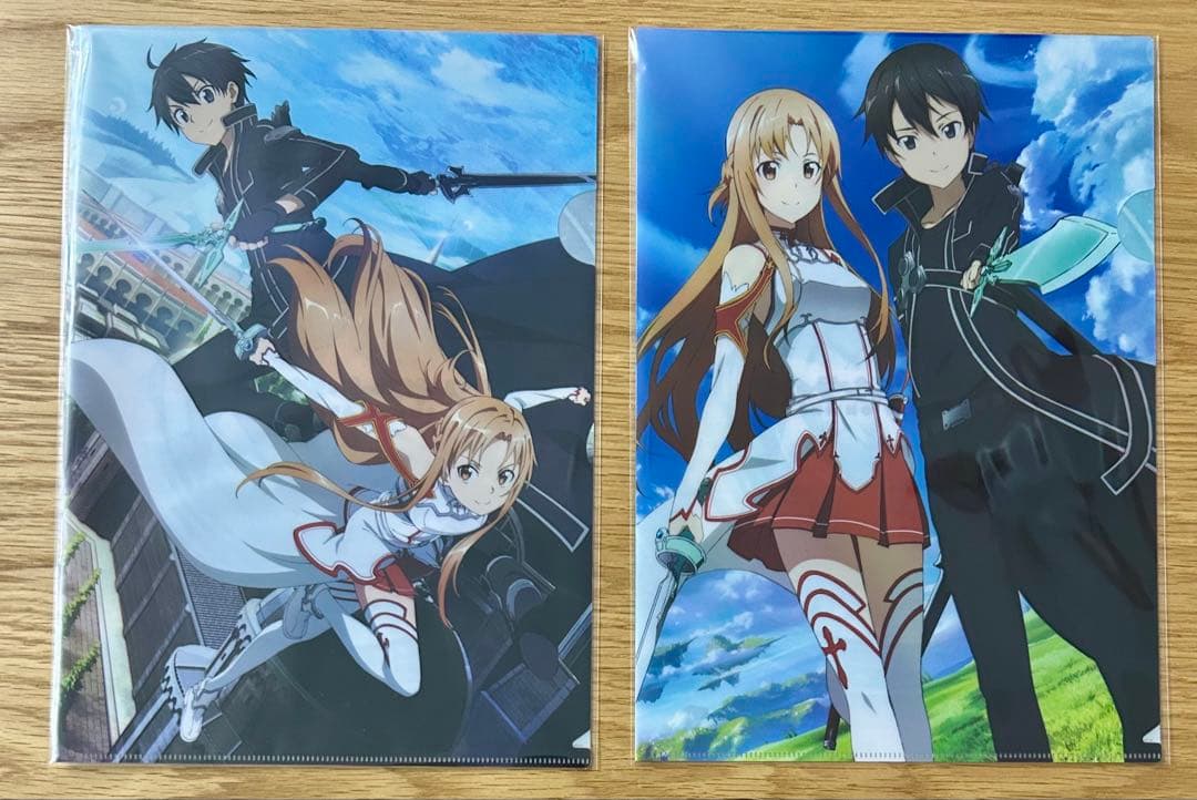 ソードアート・オンライン　クリアファイル まとめ売り　キリト アスナ ③