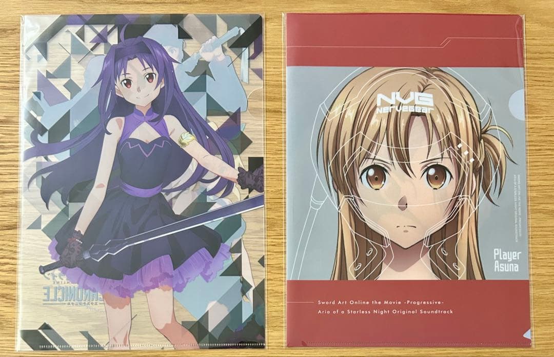 ソードアート・オンライン　クリアファイル まとめ売り　キリト アスナ ③