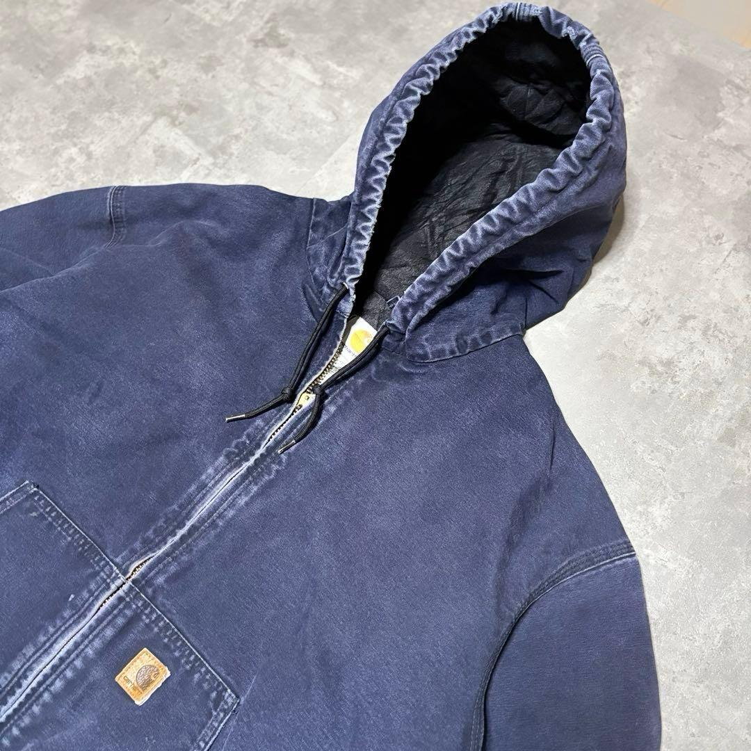 00s 究極フェード Carhartt J130 アクティブジャケット 濃紺