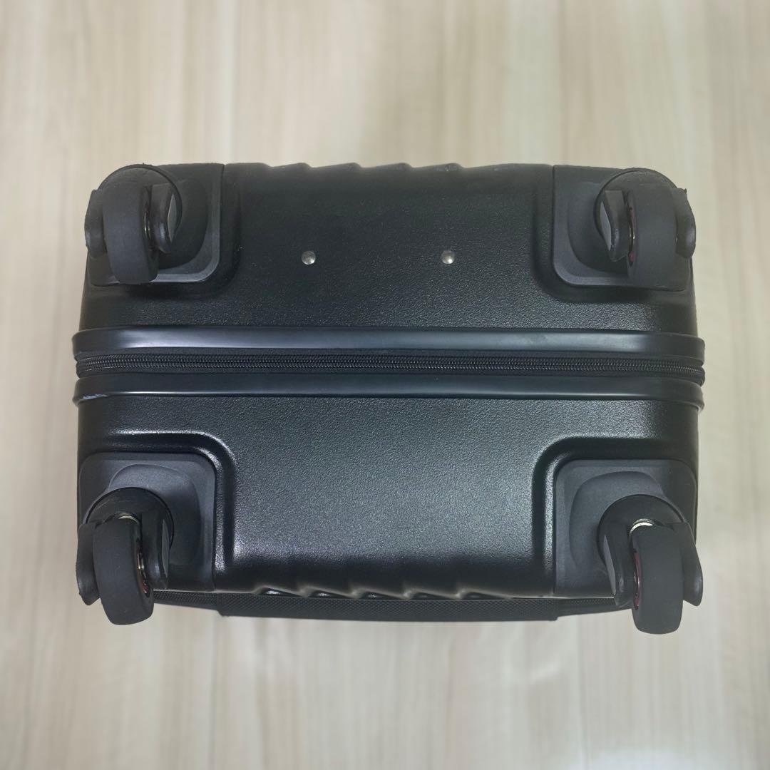 【静音/前開き】FREQUENTER CLAM 機内持込 スーツケース 34L黒