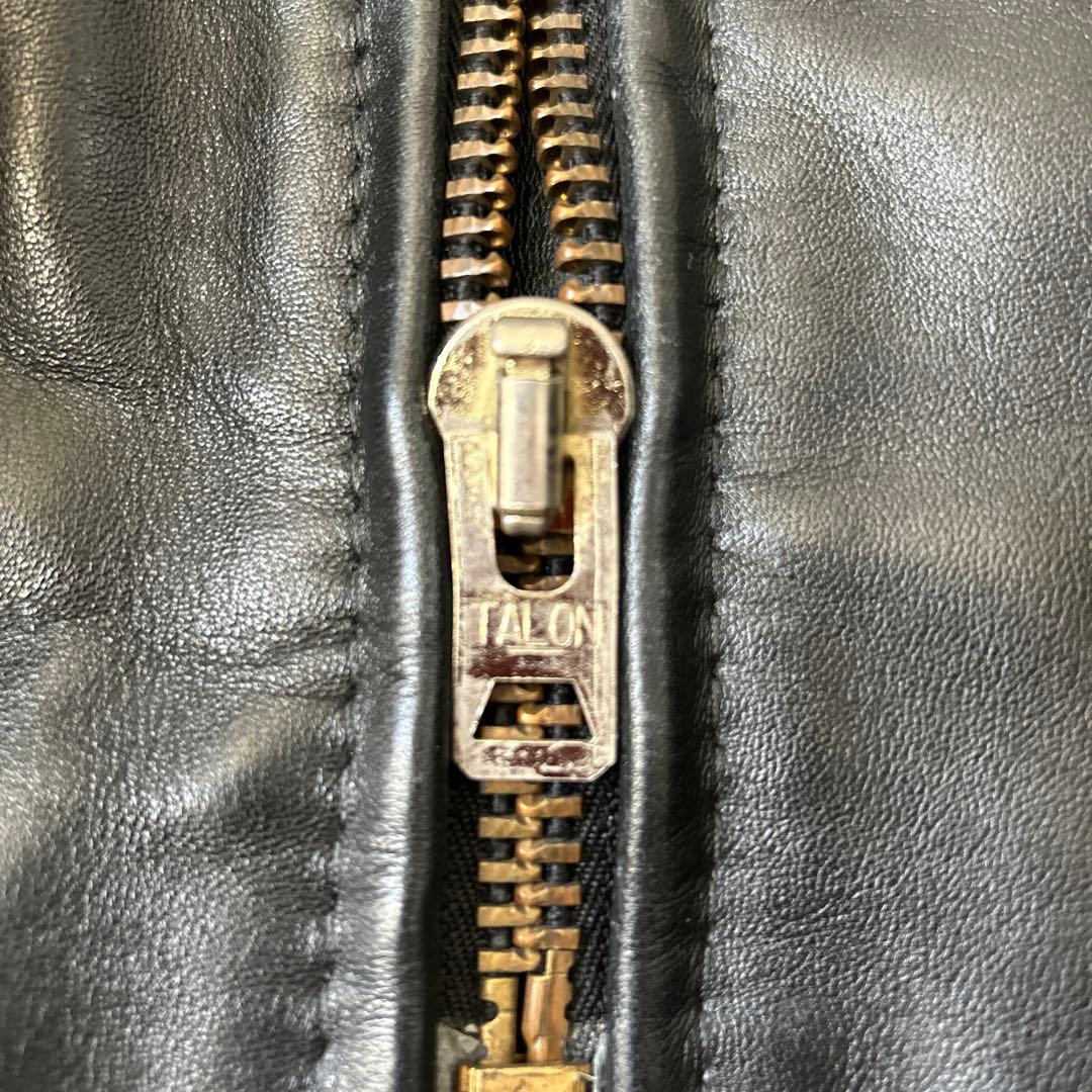 VANSON バンソン モデルB 立ち襟シングルライダースジャケット