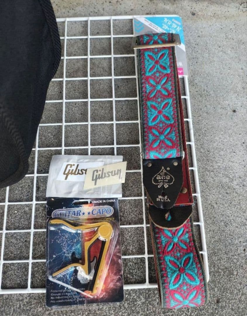 美品 Hummingbird PU付エレアコ G社シール２枚 USAストラップ