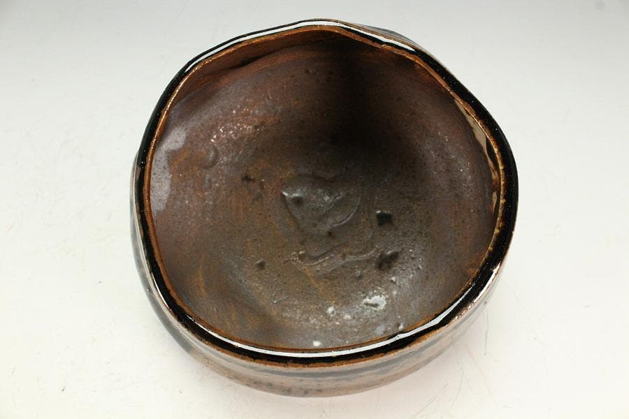 茶道具 古瀬戸 建水 名人 加藤作介造 共箱(K-A363)