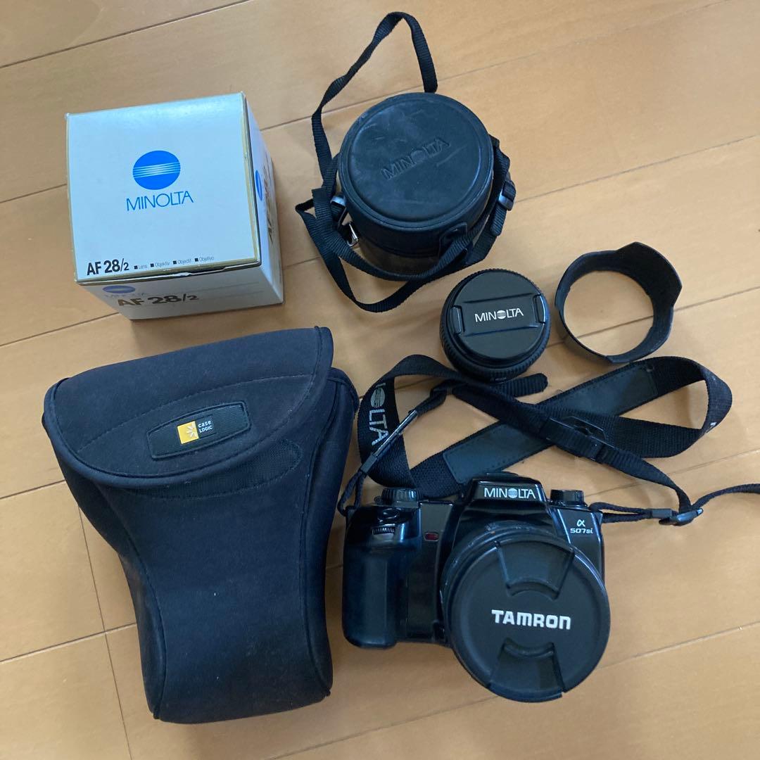 MINOLTA α 507si フィルム一眼レフカメラ　レンズ2本セット