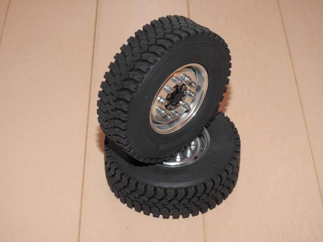 タミヤ　1/14　トレーラー　30mmタイヤ　ワイドホイール　2個セット B