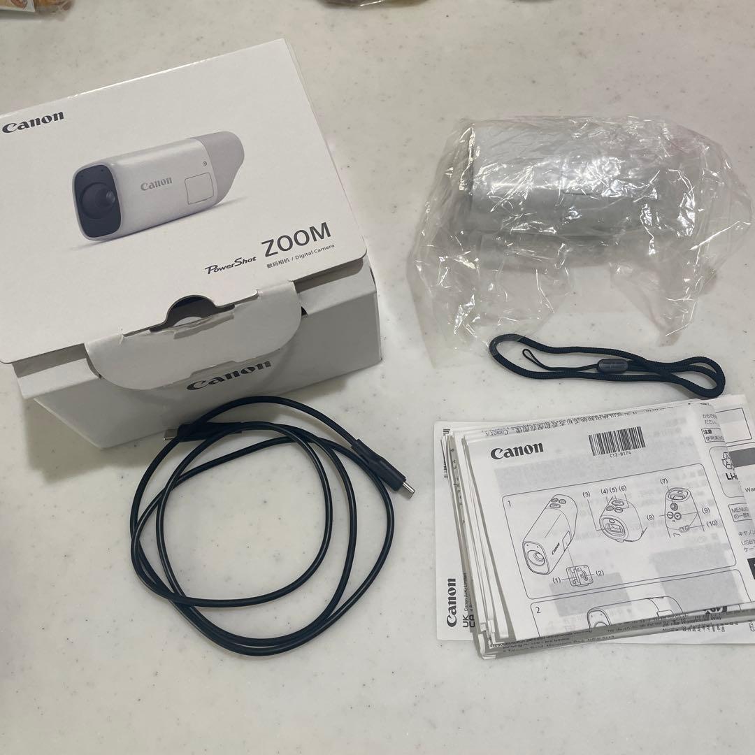 Canon PowerShot ZOOM ホワイト　キャノン　デジタル　カメラ