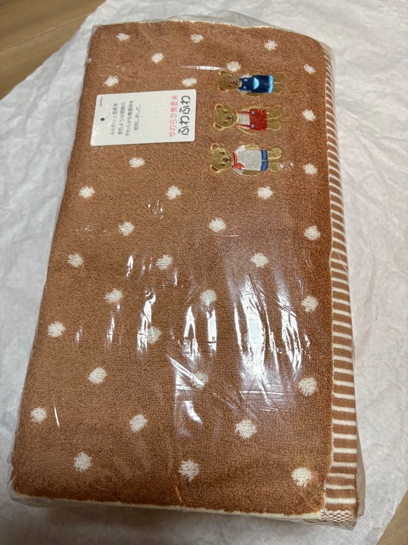 ウチノ♡ハッピードットベア♡フェイスタオルセット♡