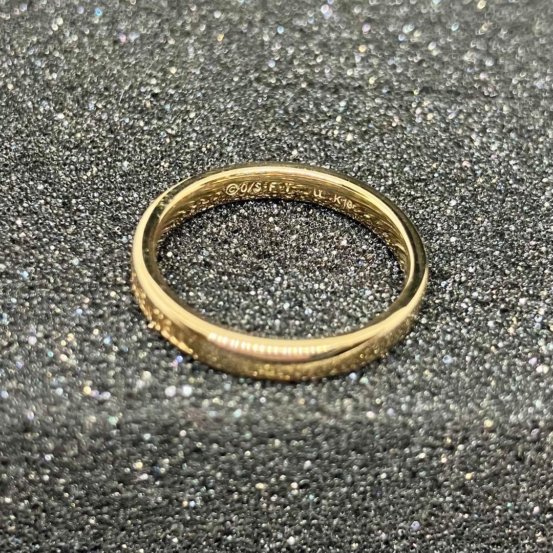 ONE PIECE サンジ メッセージリング K10イエローゴールド